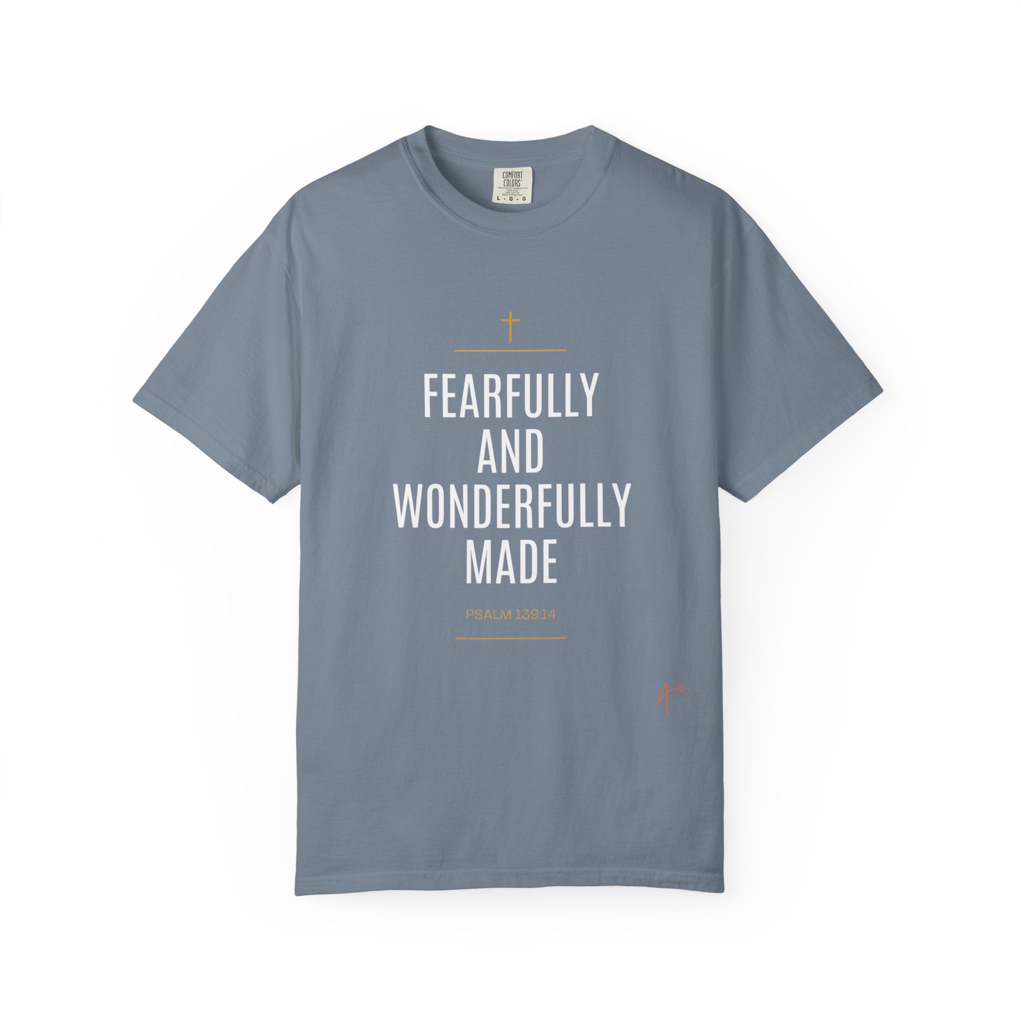 Faith-Inspired T-Shirt — “Fearfully and Wonderfully Made” Scripture Tee