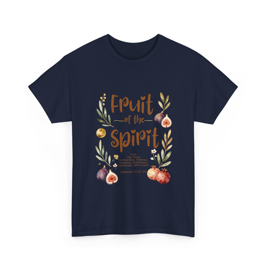 Fruit of the Spirit T-Shirt — Christian Faith Tee with Watercolor Fruit Design
