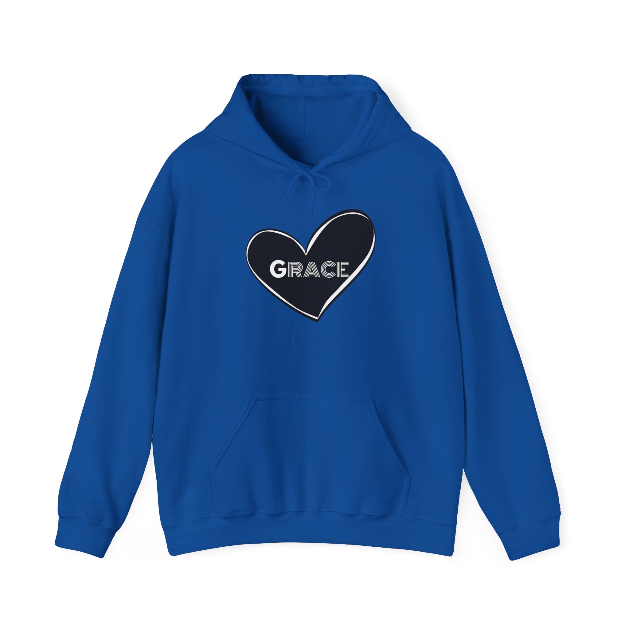 Grace Heart Hoodie — Simple Inspirational Graphic Pullover