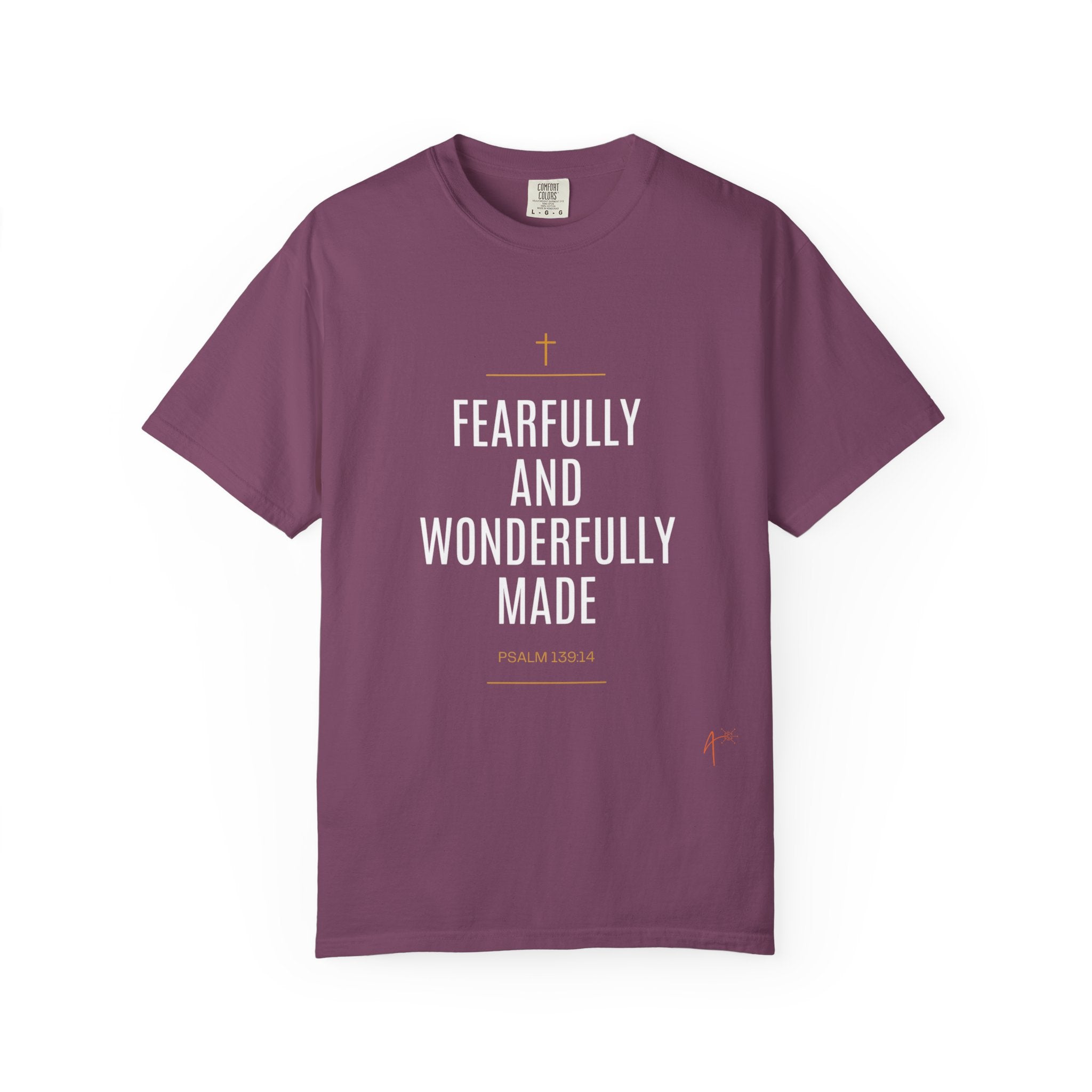 Faith-Inspired T-Shirt — “Fearfully and Wonderfully Made” Scripture Tee