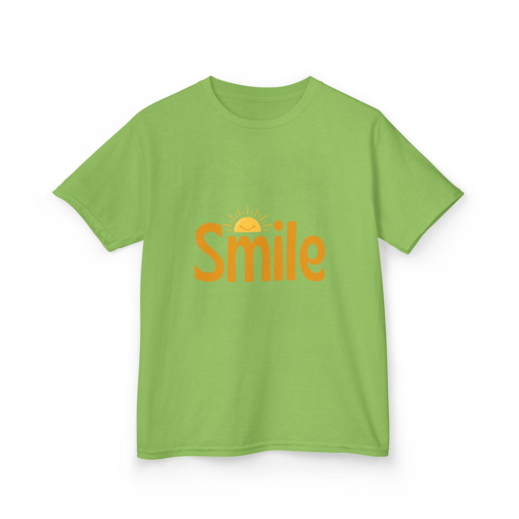 Kids Tee — "Smile" Sunshine Graphic Cotton Shirt