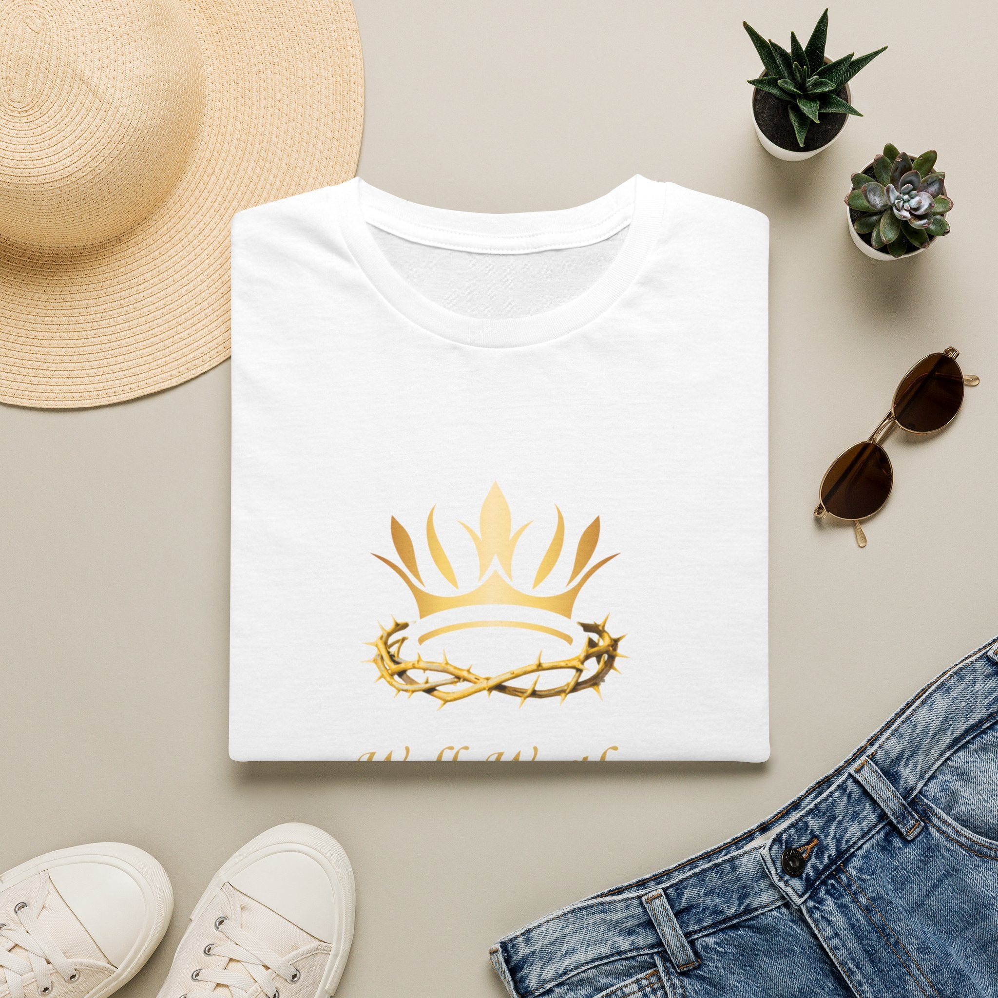 Christian Crown T-Shirt — 'Walk Worthy' Faith Graphic Tee
