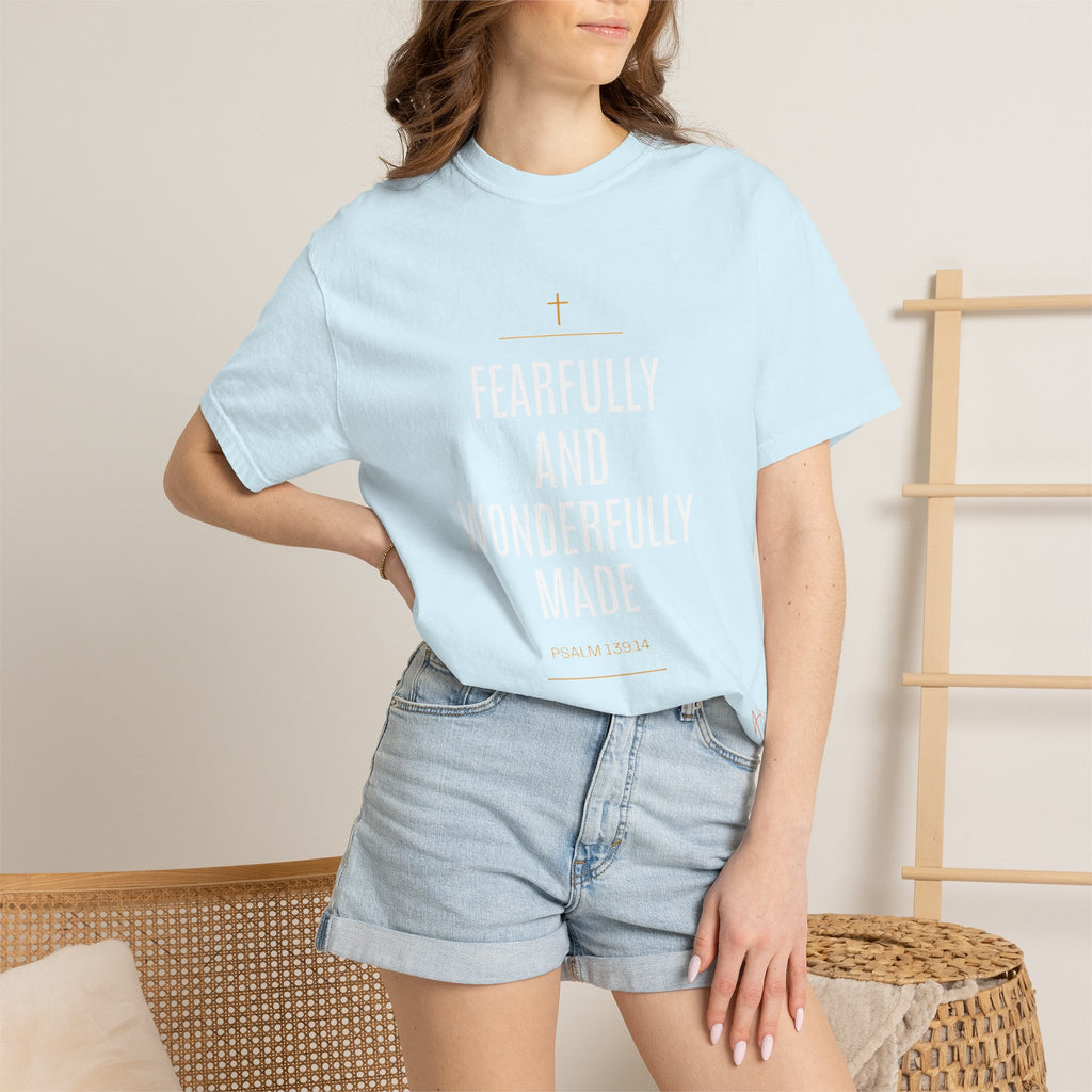Faith-Inspired T-Shirt — “Fearfully and Wonderfully Made” Scripture Tee