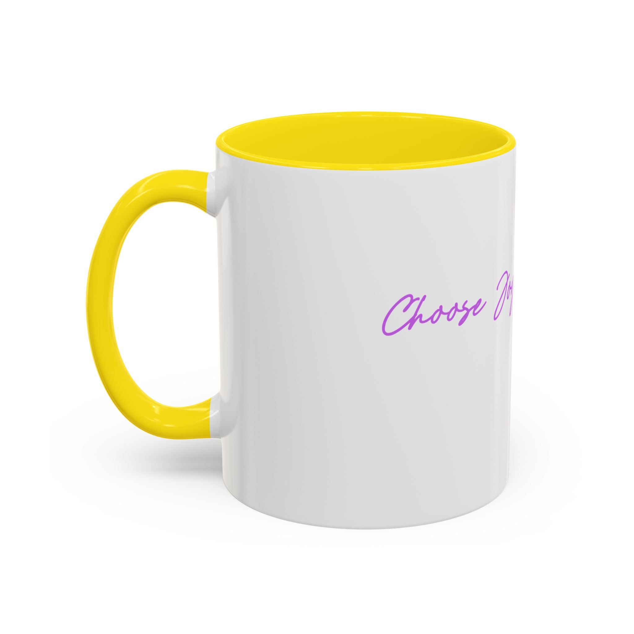 Inspirational Coffee Mug — "Choose Joy" Accent Ceramic Cup