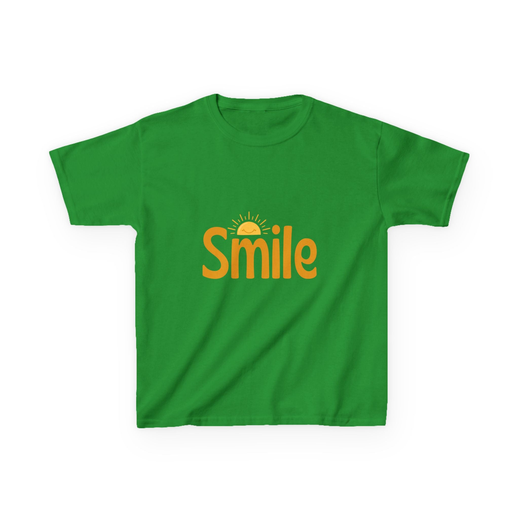 Kids Tee — "Smile" Sunshine Graphic Cotton Shirt