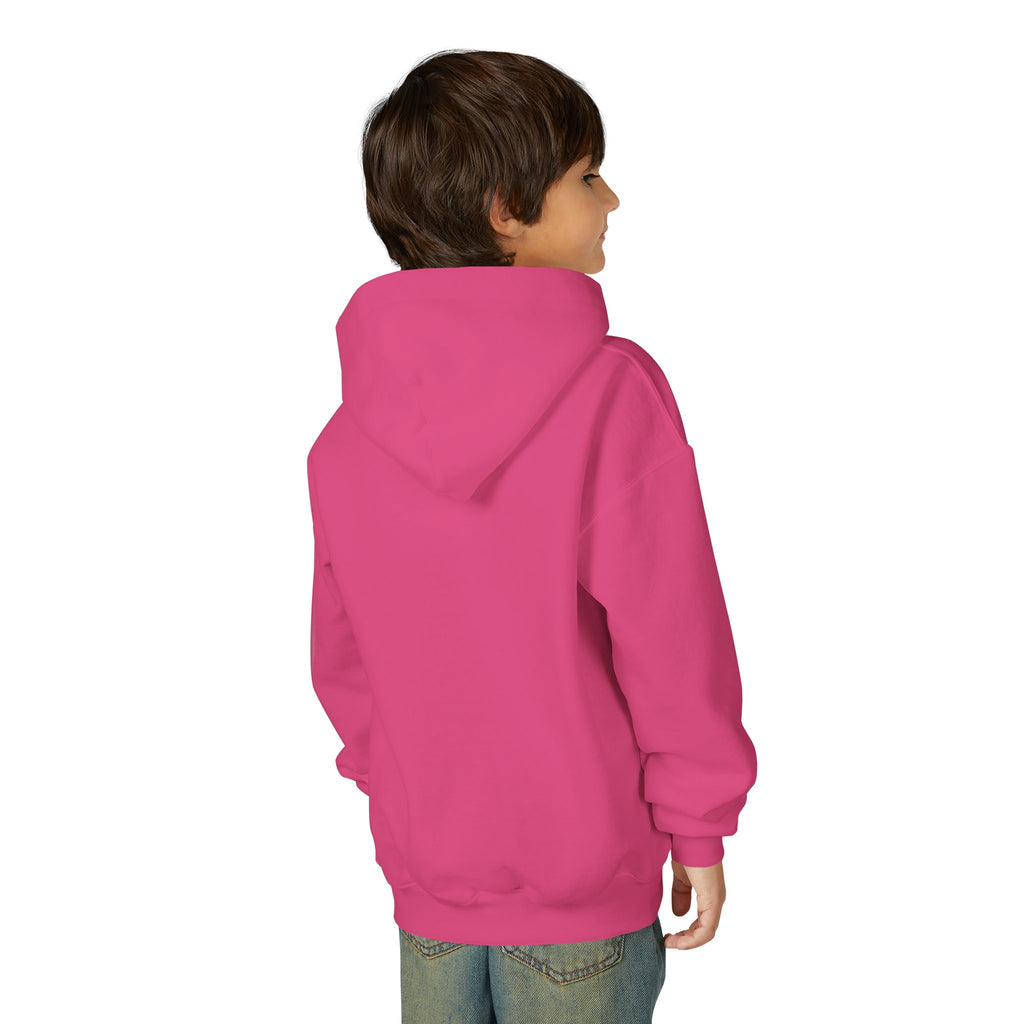 Youth Hoodie — "Smile" Retro Sun Graphic Kids Sweatshirt
