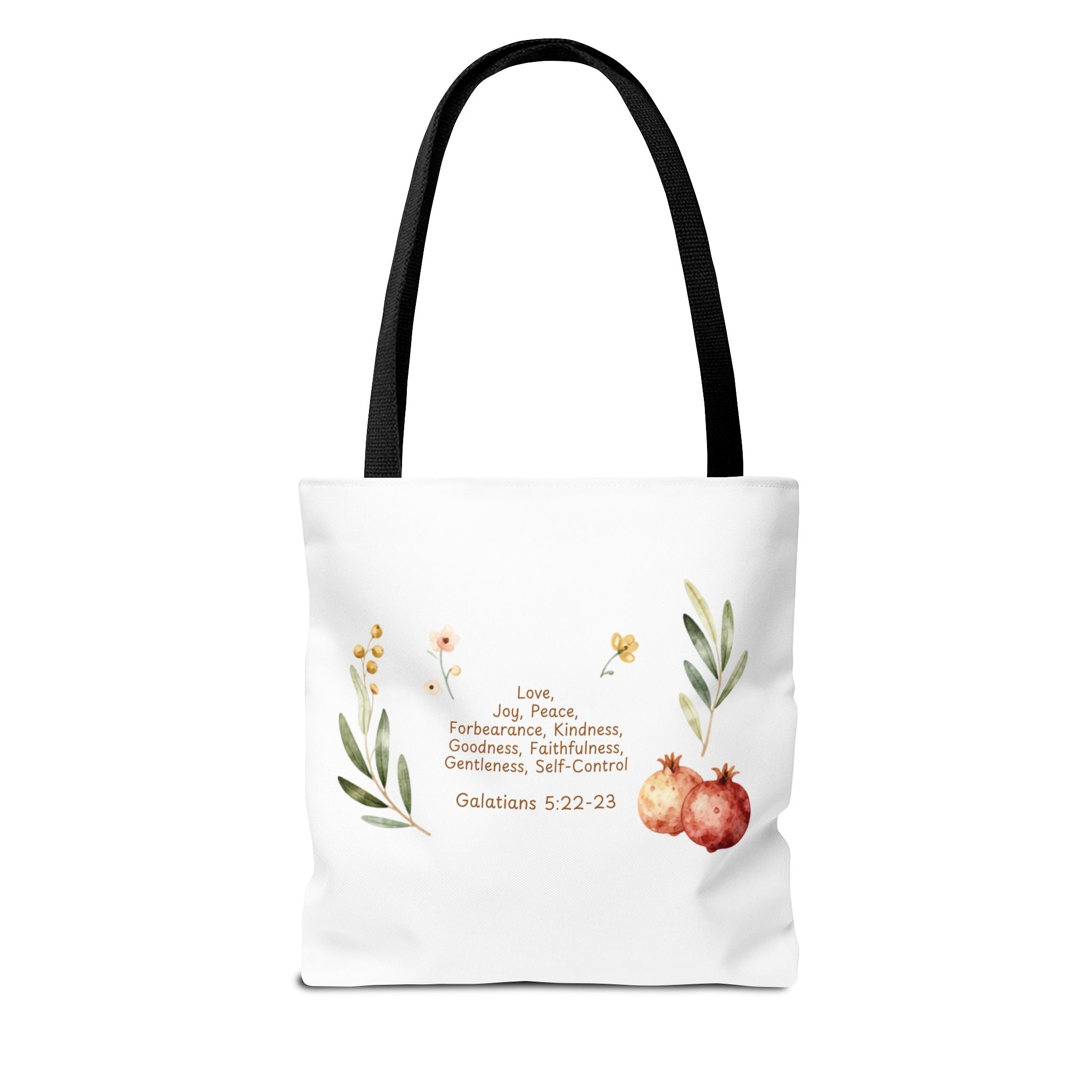 Fruit of the Spirit Tote Bag — Christian Scripture Canvas Grocery & Bible Study Tote