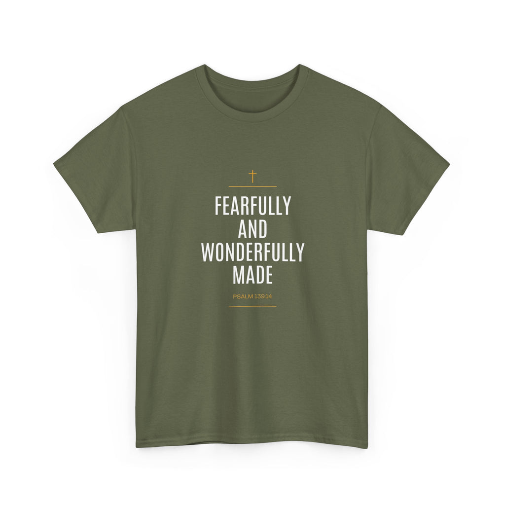 Fearfully and Wonderfully Made Tee — Christian Inspirational T-Shirt