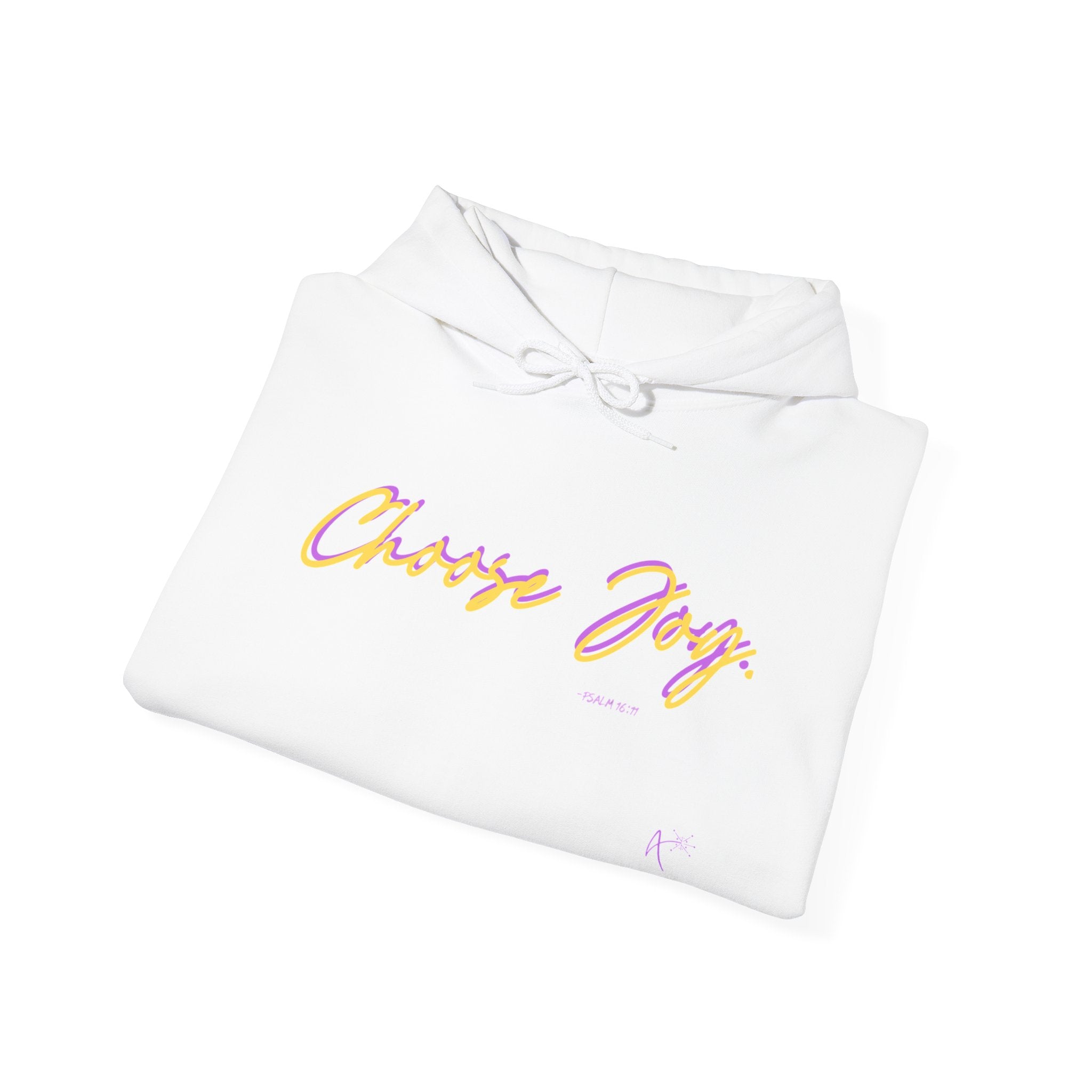 Choose Joy Hoodie — Positive Script Graphic Pullover