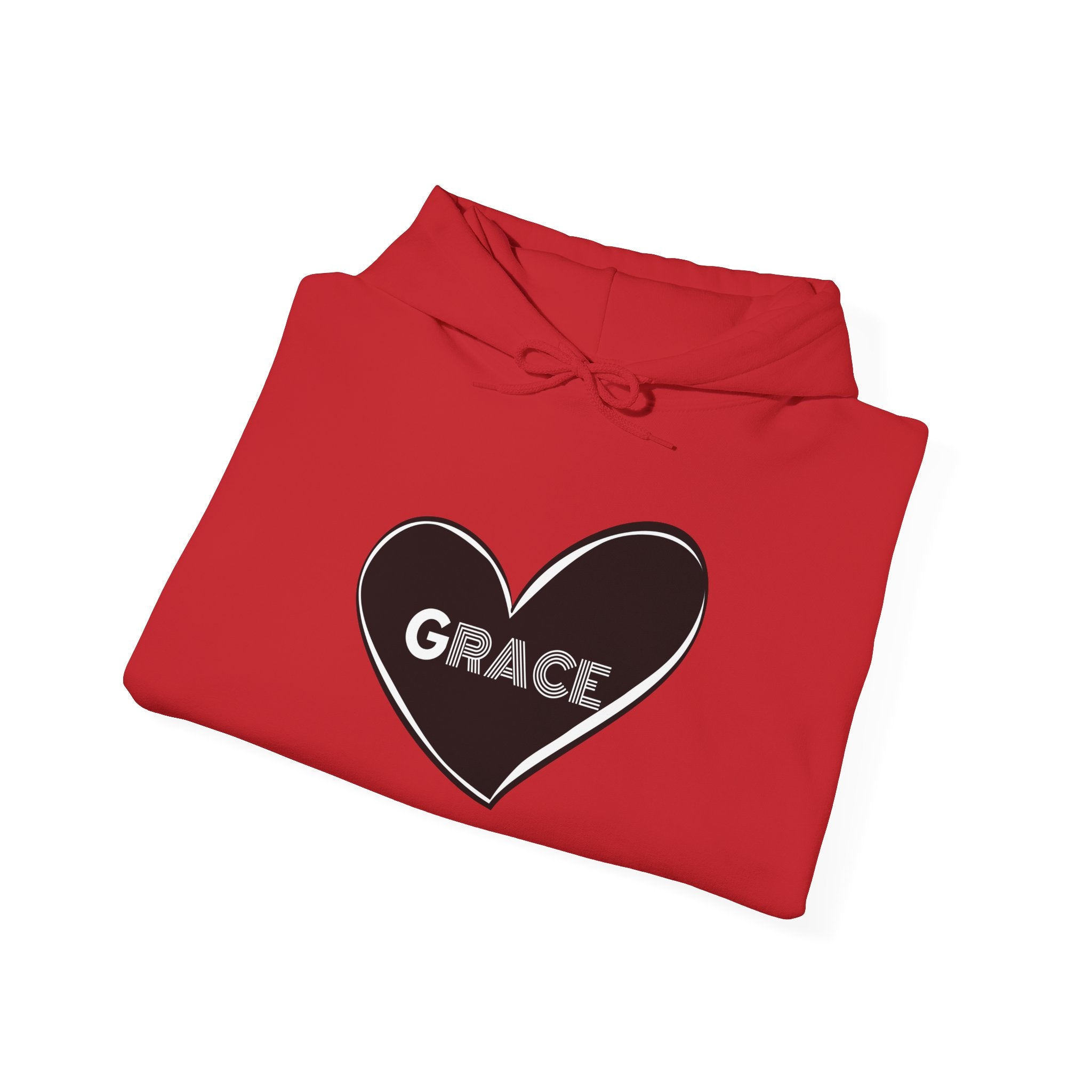 Grace Heart Hoodie — Simple Inspirational Graphic Pullover