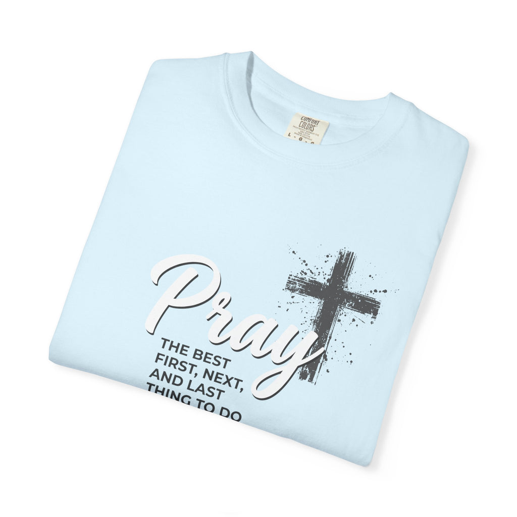 Pray Cross T-Shirt — 'Pray' Faith Graphic Tee
