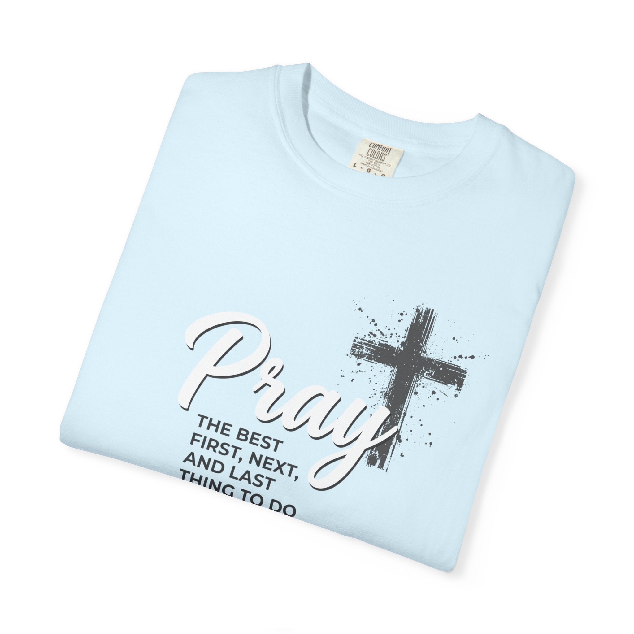 Pray Cross T-Shirt — 'Pray' Faith Graphic Tee