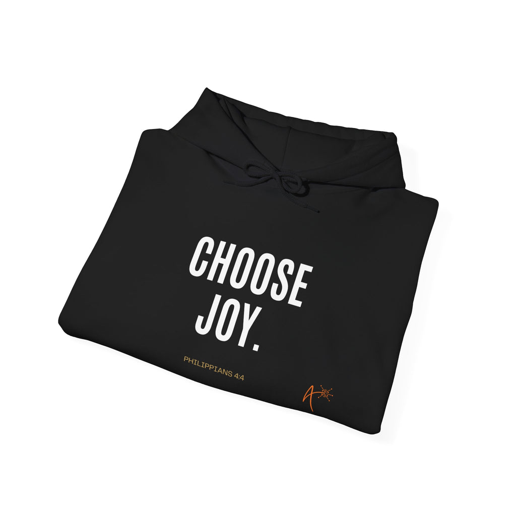 Choose Joy Hoodie — Inspirational Christian Scripture Pullover (Philippians 4:8)