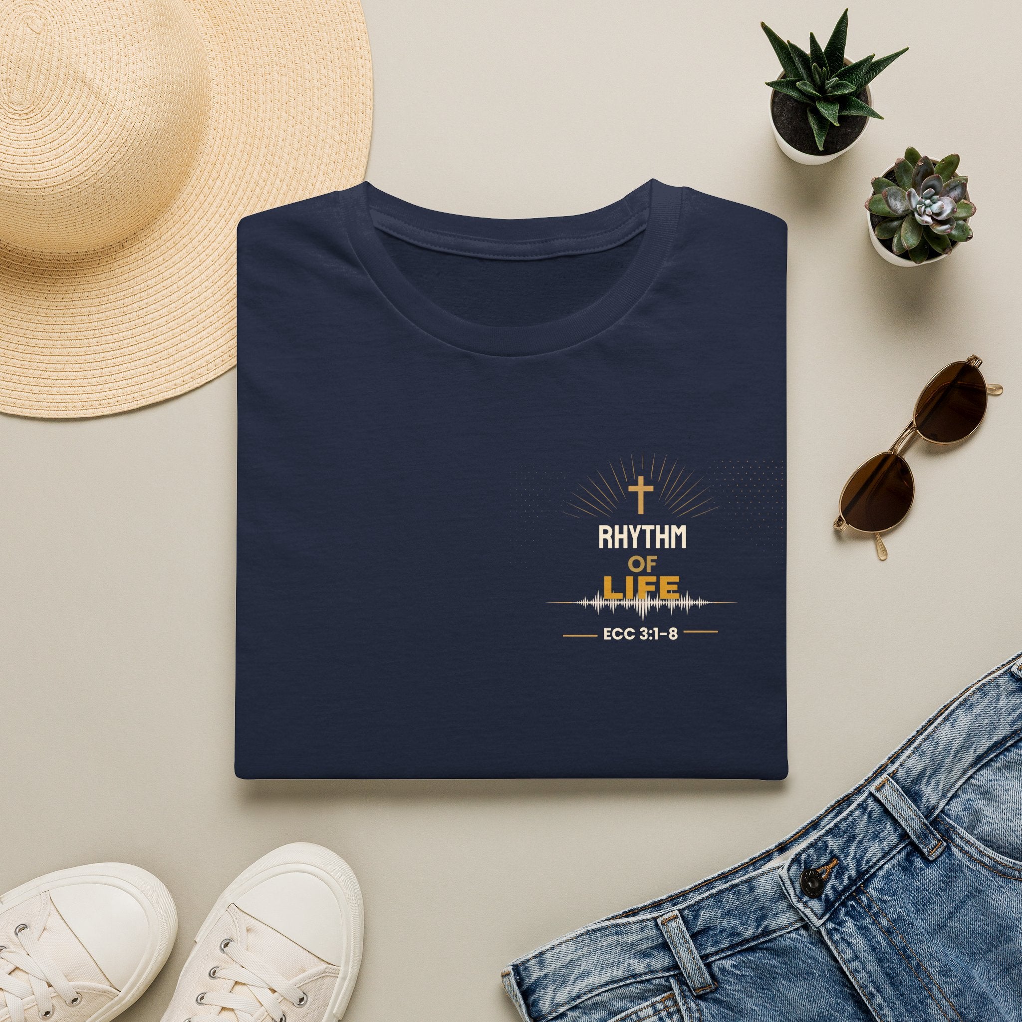 Rhythm of Life Christian T‑Shirt — ECC 3:1–8 Inspirational Faith Tee