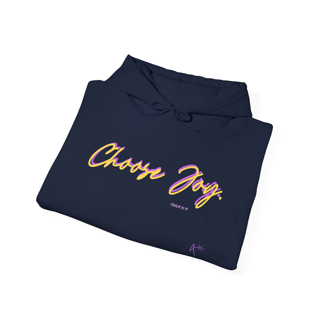 Choose Joy Hoodie — Positive Script Graphic Pullover