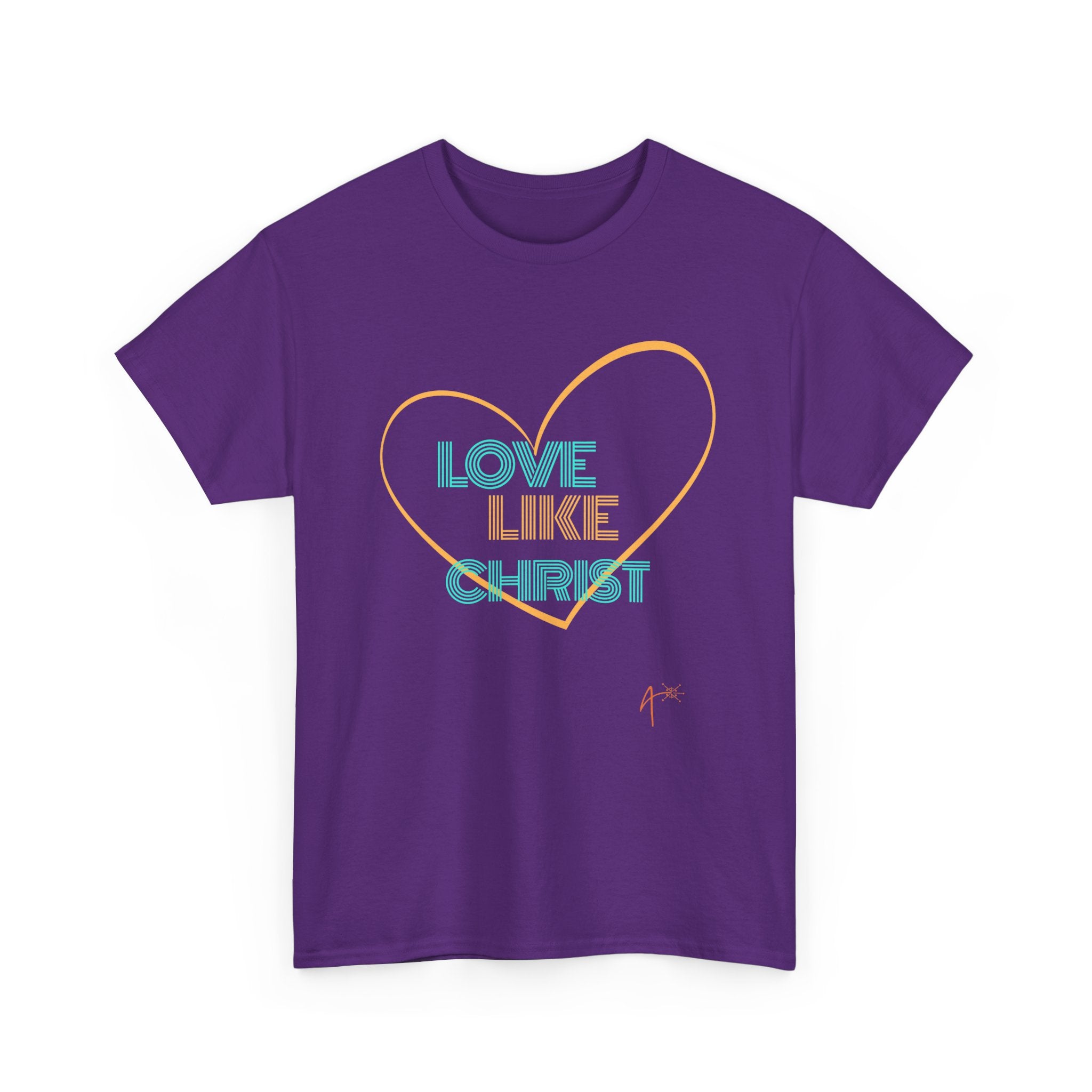 T-Shirt — "Love Like Christ" Heart Christian Tee