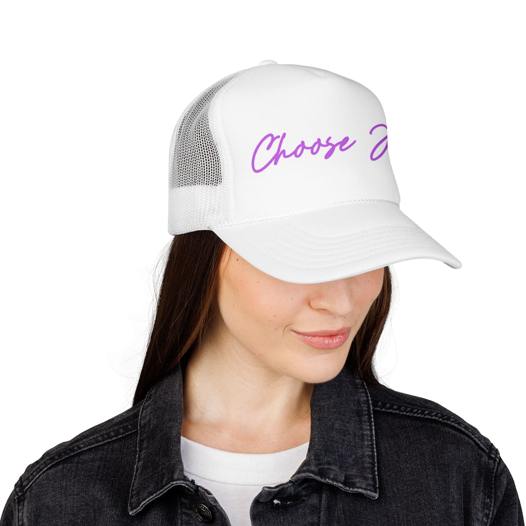 Choose Joy Trucker Hat — Inspirational Foam Mesh Cap