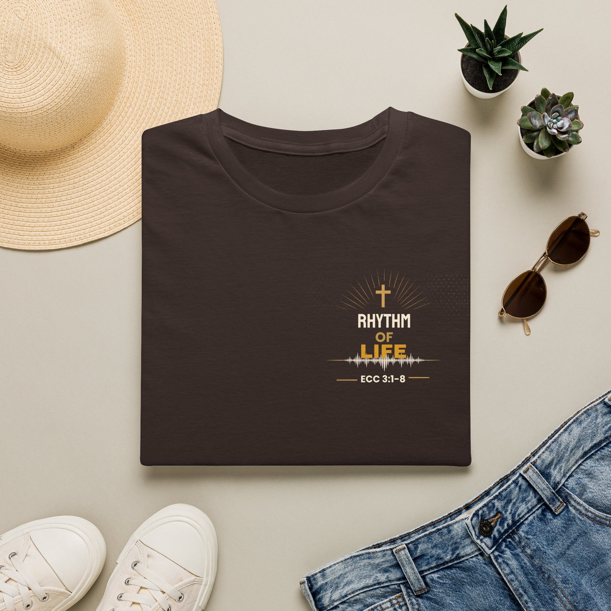 Rhythm of Life Christian T‑Shirt — ECC 3:1–8 Inspirational Faith Tee