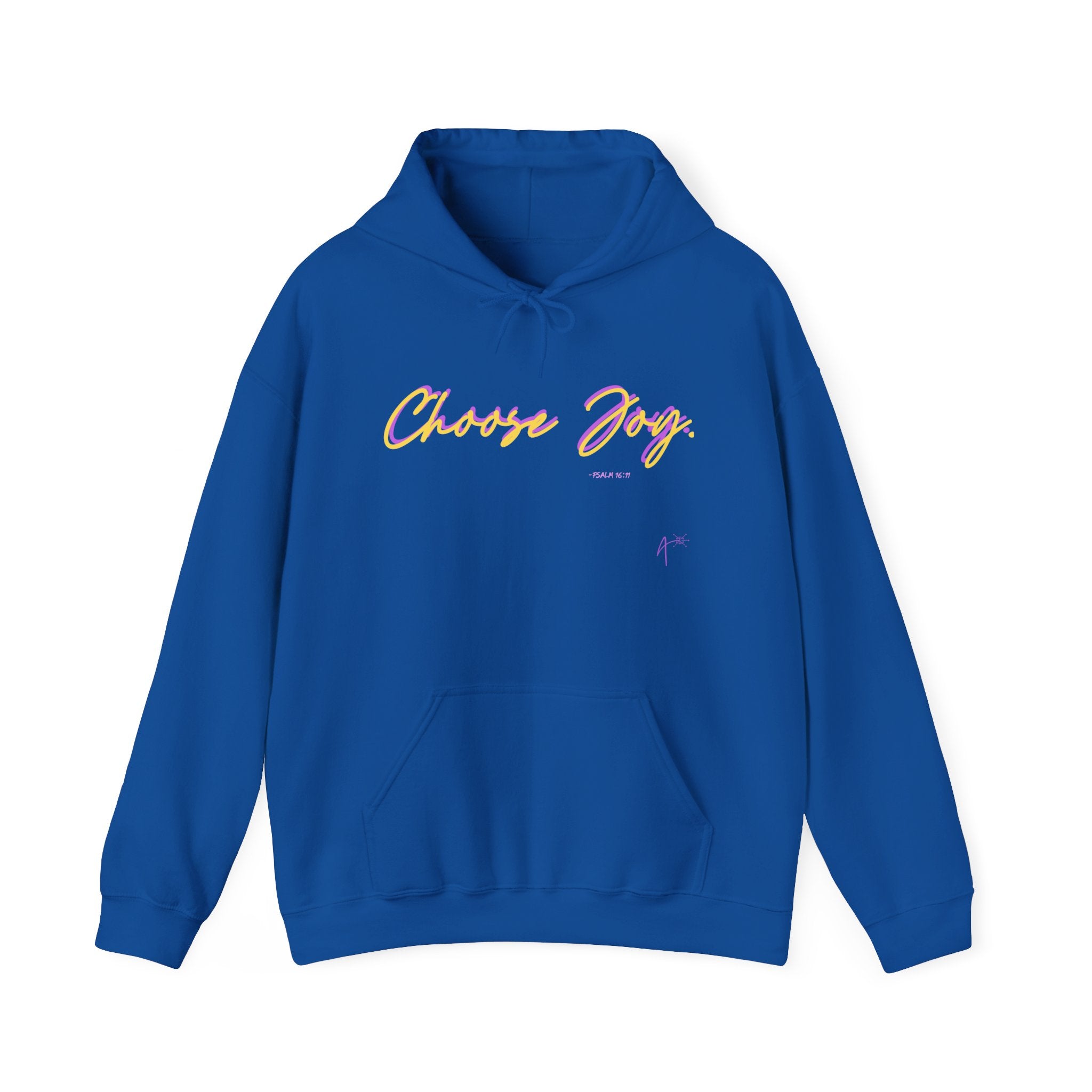 Choose Joy Hoodie — Positive Script Graphic Pullover