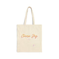 Canvas Tote Bag - "Choose Joy" Handwritten Script Reusable Shopper, Inspirational Everyday Market Bag