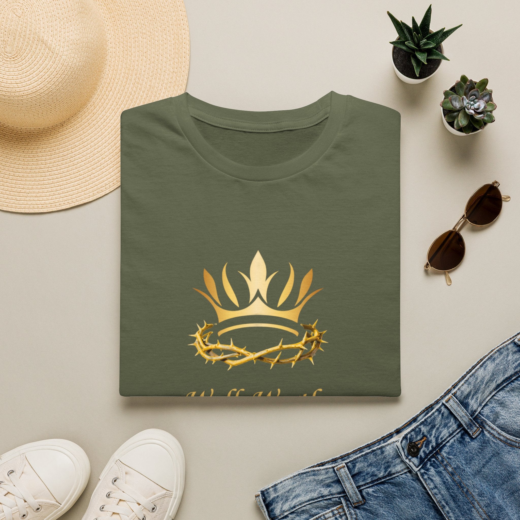 Christian Crown T-Shirt — 'Walk Worthy' Faith Graphic Tee