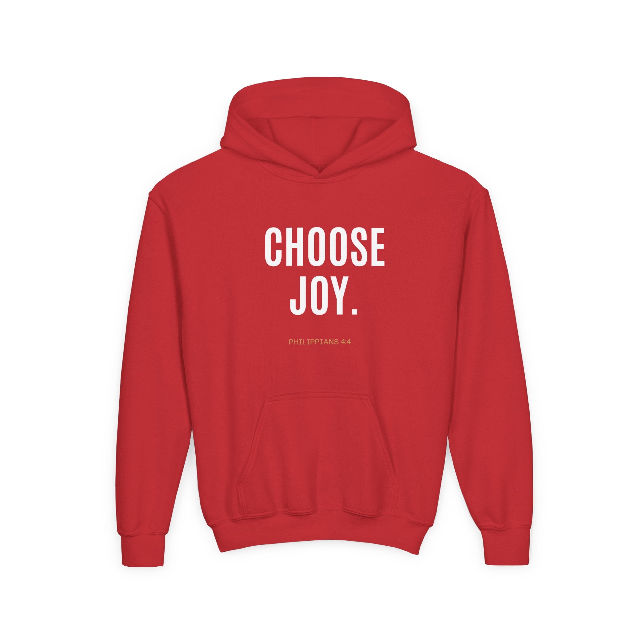 Youth Hoodie — Minimal Tiny 'be kind' Chest Print, Cozy Casual Kids Sweatshirt