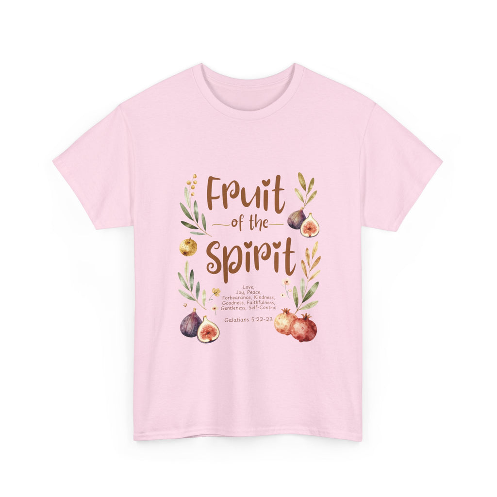 Fruit of the Spirit T-Shirt — Christian Faith Tee with Watercolor Fruit Design