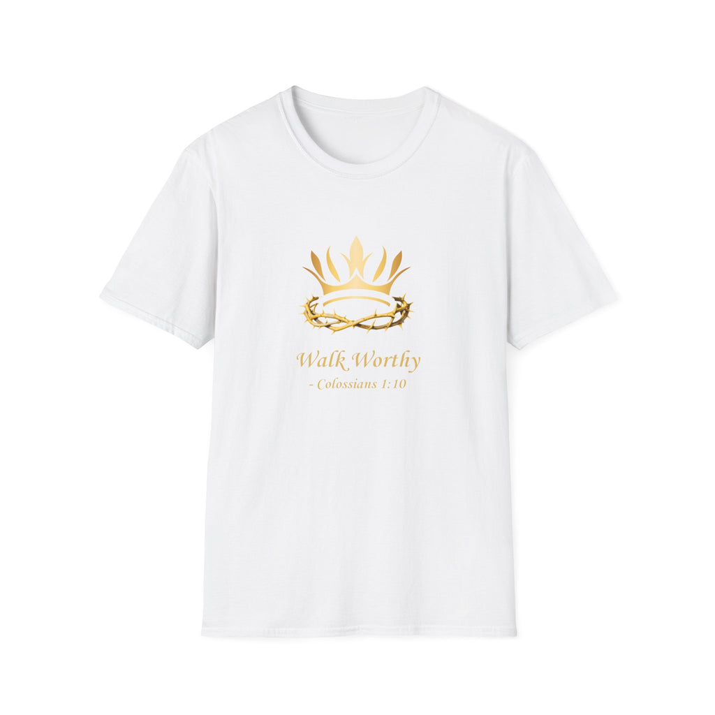 Christian Crown T-Shirt — 'Walk Worthy' Faith Graphic Tee
