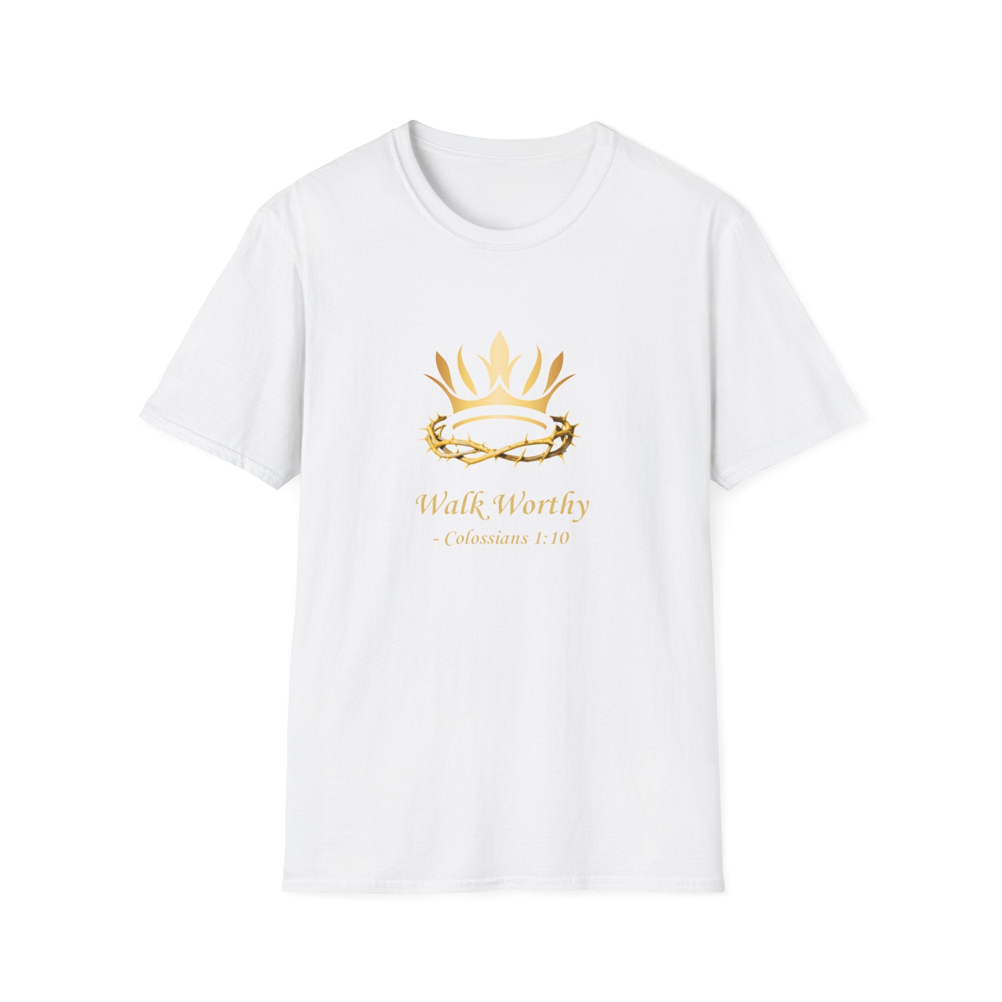 Christian Crown T-Shirt — 'Walk Worthy' Faith Graphic Tee