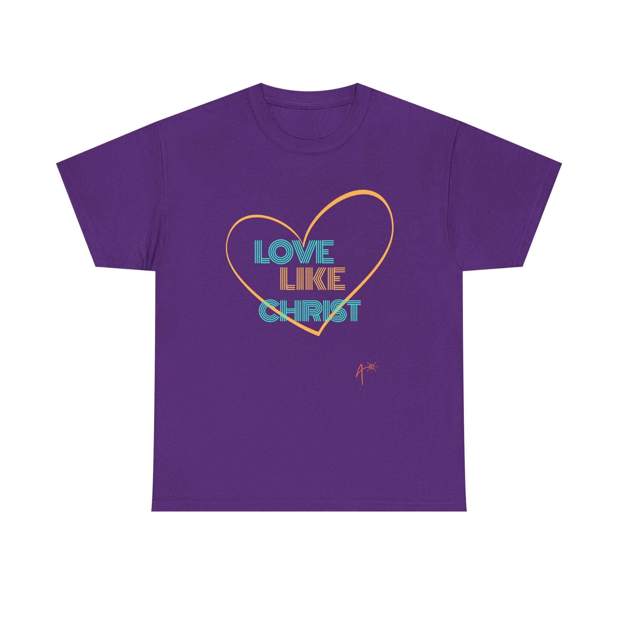 T-Shirt — "Love Like Christ" Heart Christian Tee