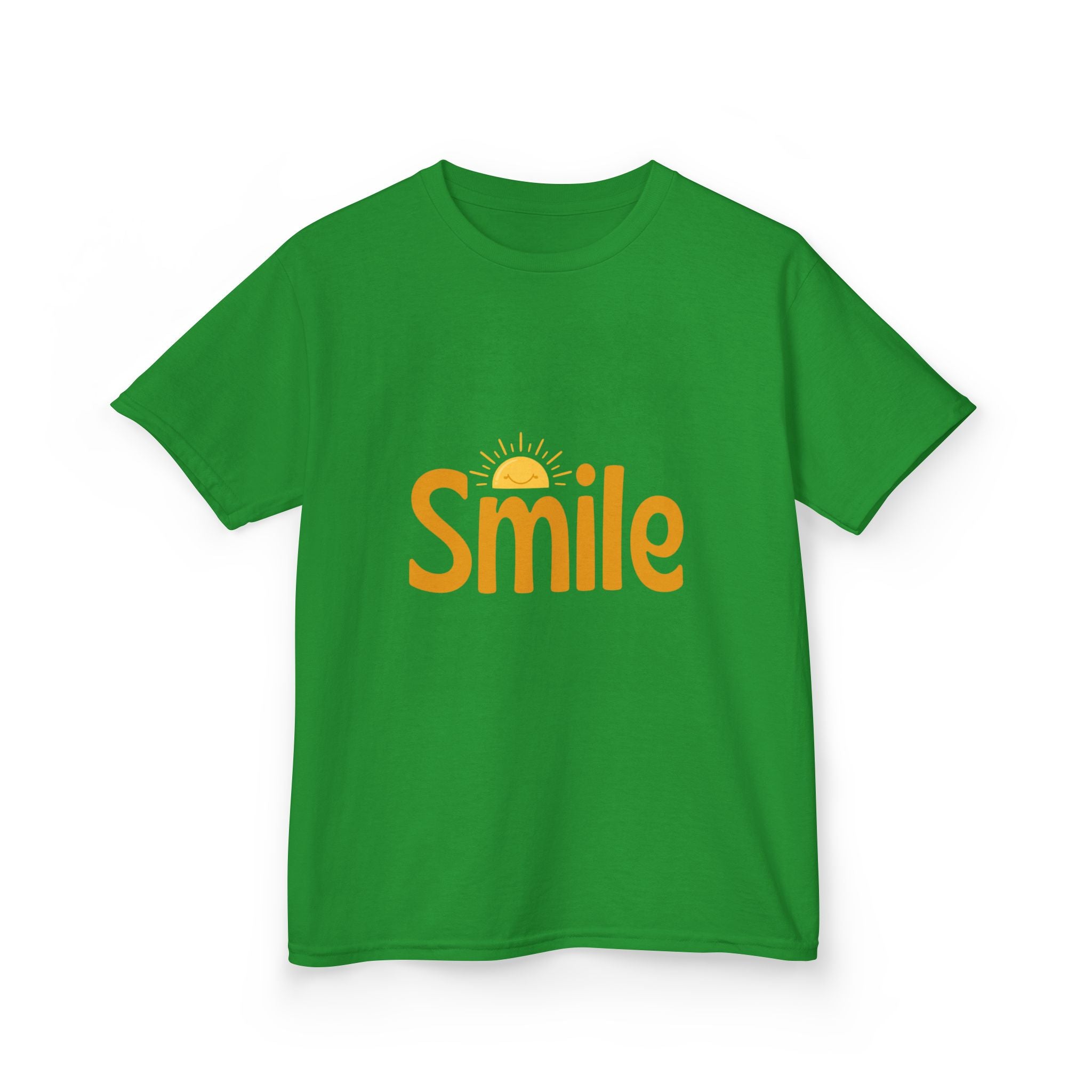 Kids Tee — "Smile" Sunshine Graphic Cotton Shirt