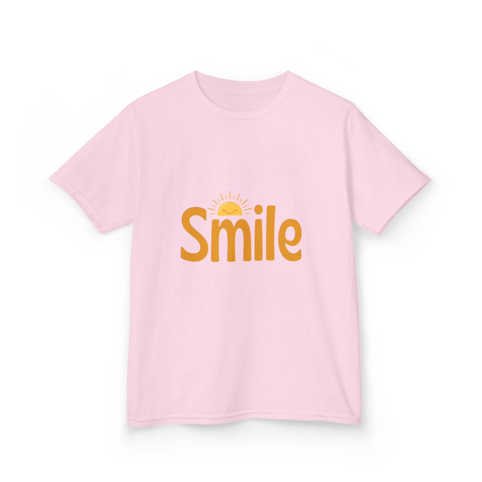 Kids Tee — "Smile" Sunshine Graphic Cotton Shirt