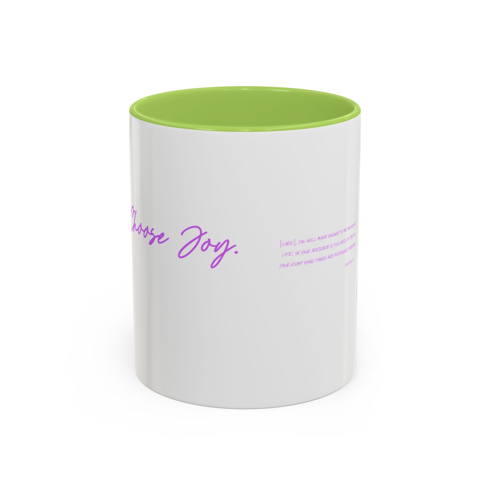 Inspirational Coffee Mug — "Choose Joy" Accent Ceramic Cup