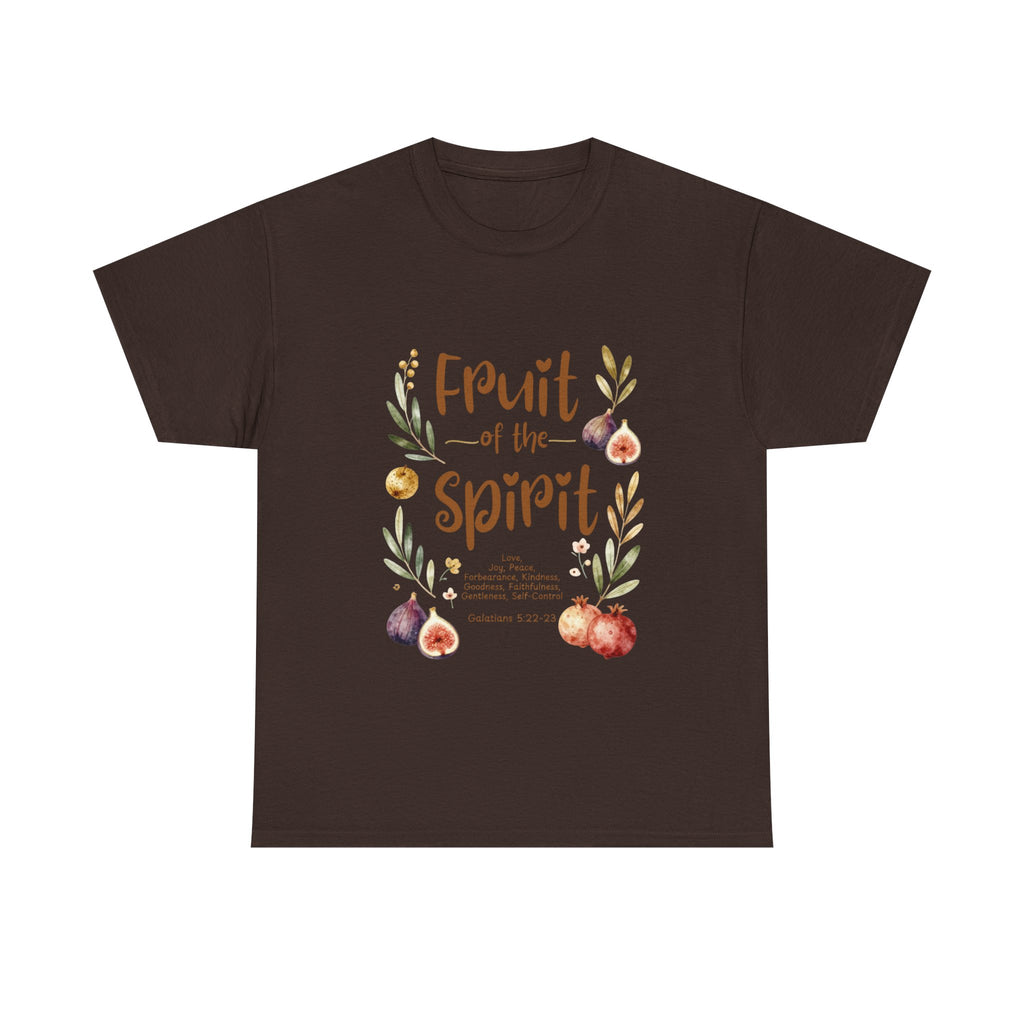 Fruit of the Spirit T-Shirt — Christian Faith Tee with Watercolor Fruit Design