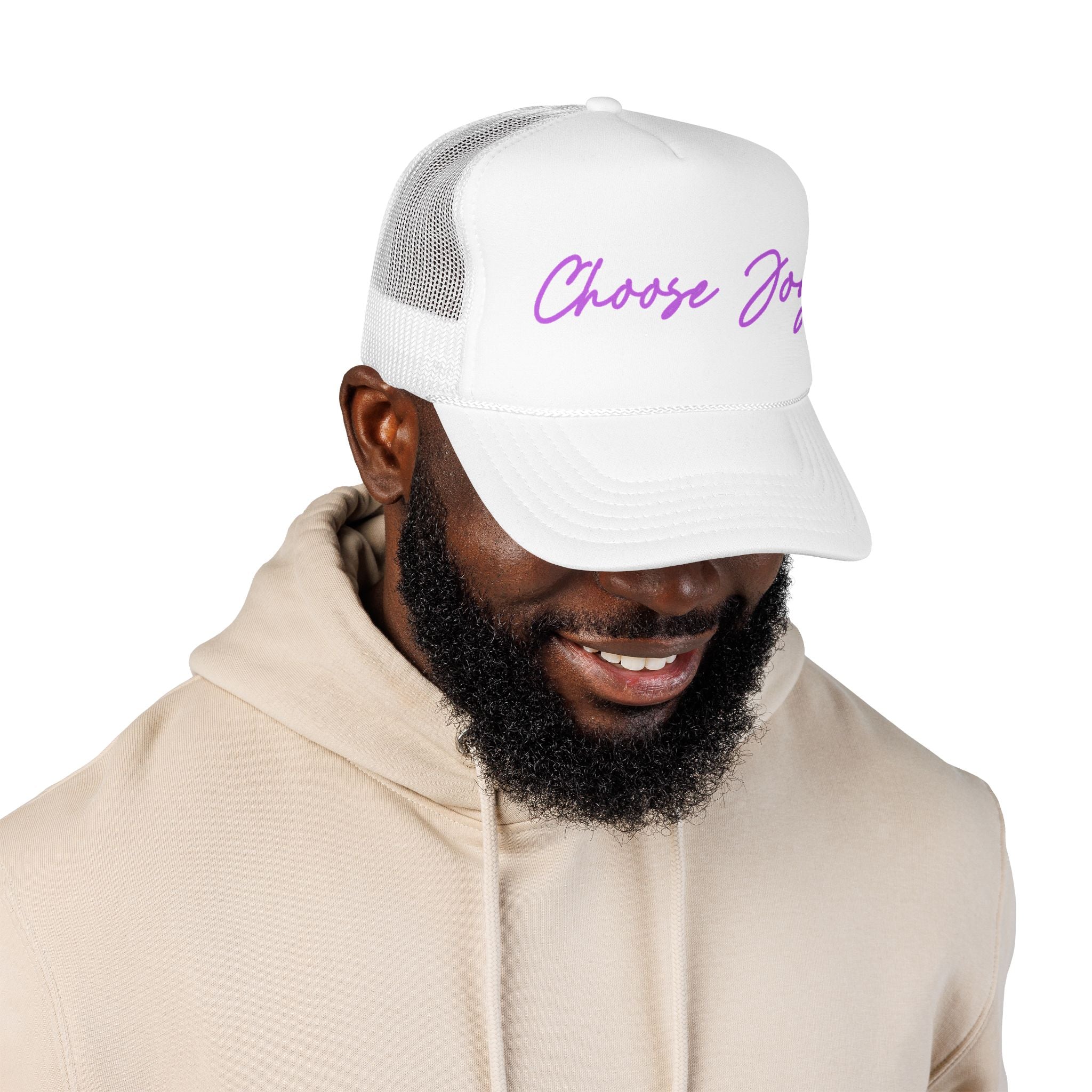 Choose Joy Trucker Hat — Inspirational Foam Mesh Cap