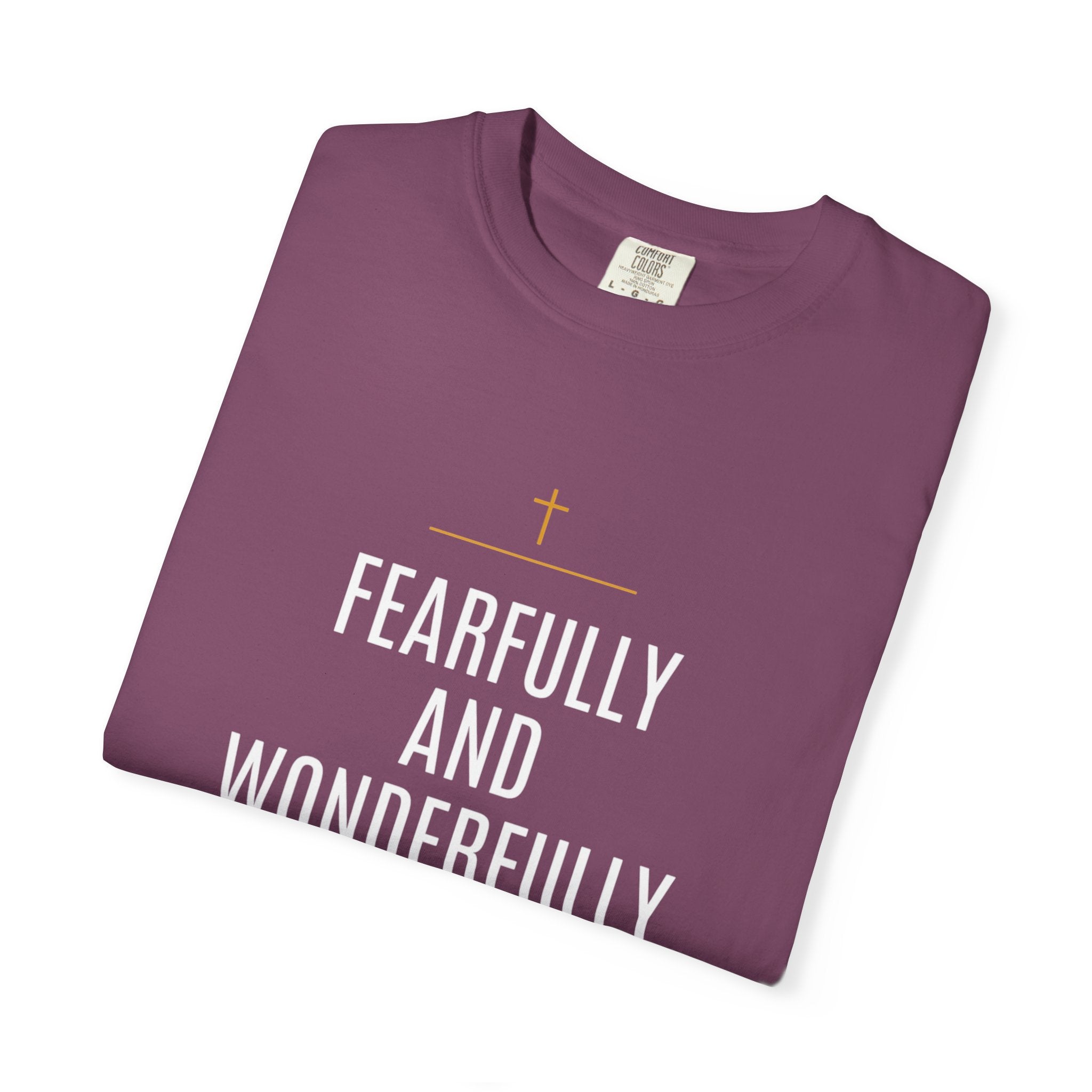 Faith-Inspired T-Shirt — “Fearfully and Wonderfully Made” Scripture Tee