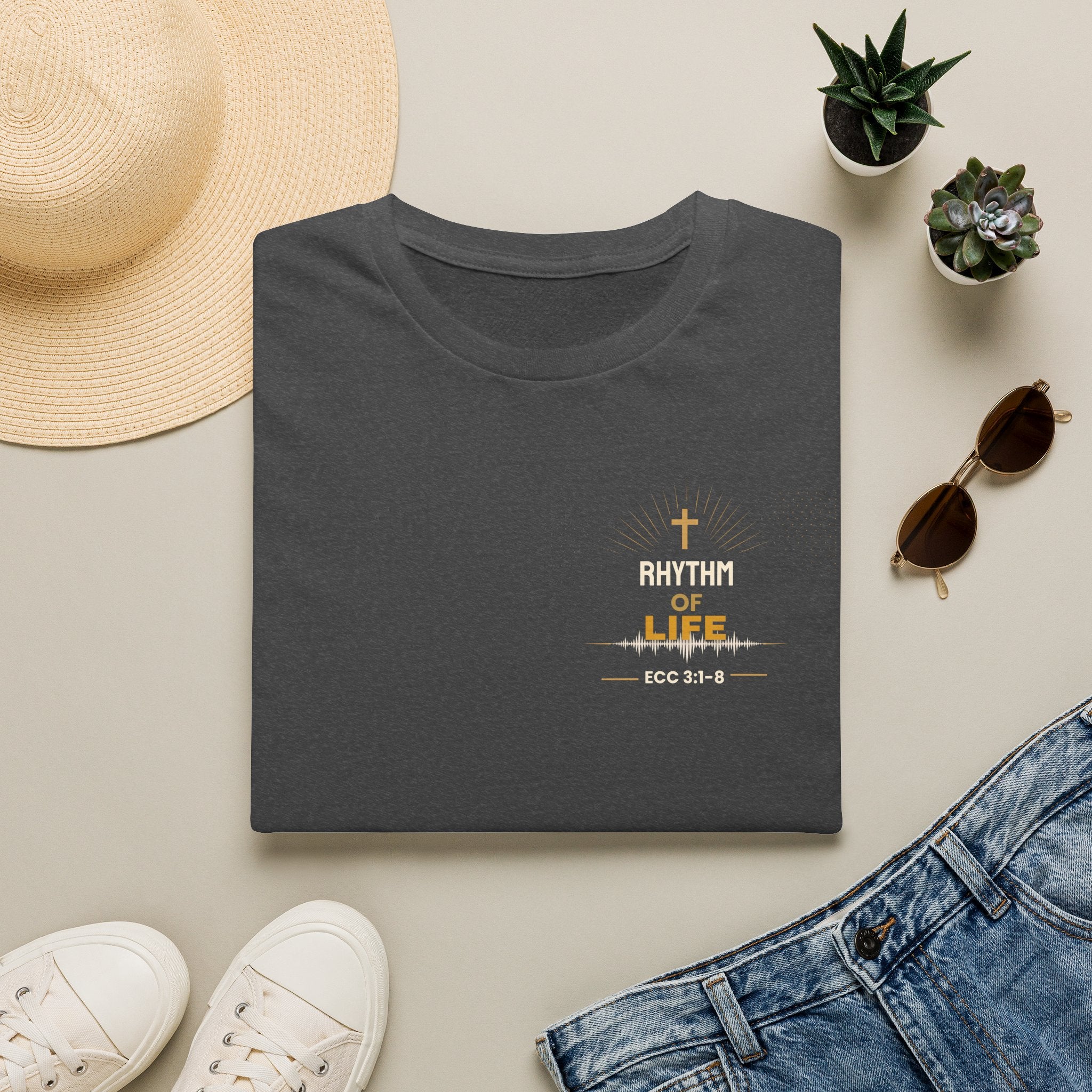 Rhythm of Life Christian T‑Shirt — ECC 3:1–8 Inspirational Faith Tee