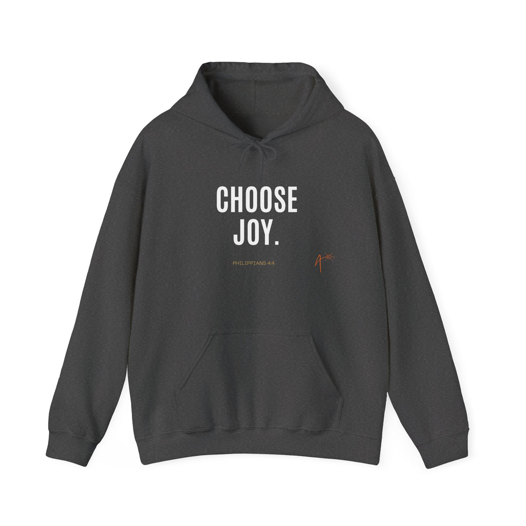 Choose Joy Hoodie — Inspirational Christian Scripture Pullover (Philippians 4:8)