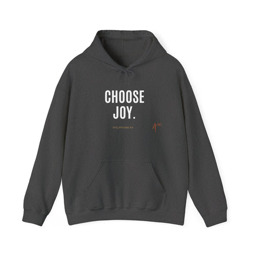 Choose Joy Hoodie — Inspirational Christian Scripture Pullover (Philippians 4:8)