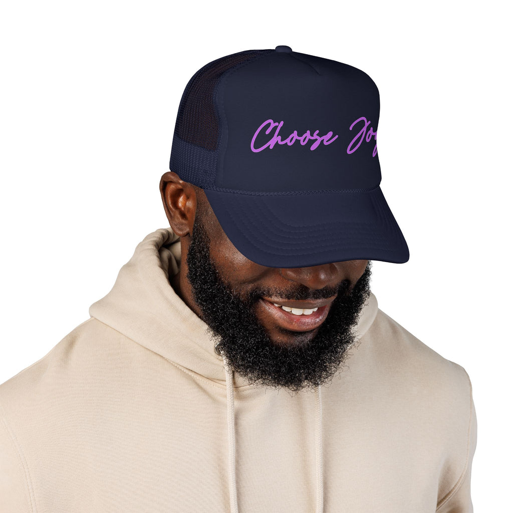 Choose Joy Trucker Hat — Inspirational Foam Mesh Cap
